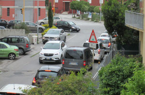 Il traffico in via Cilea