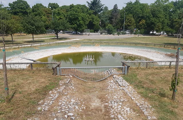 La fontana al giardino dell'Unità d'Italia