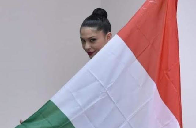 Milena Baldassatti a Minsk con il tricolore