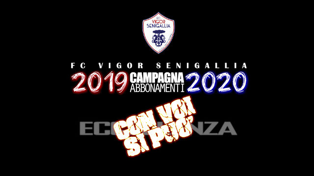 Campagna abbonamenti Vigor La campagna abbonamenti della Vigor 2019-2020