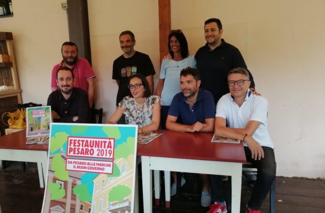 Un momento della conferenza stampa per Festa Pesaro 2019