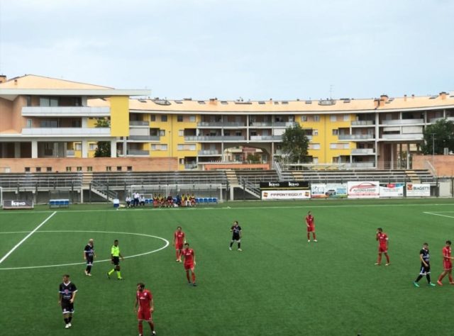 Una fase di gioco di Vigor Senigallia-Forsempronese Una fase di gioco di Vigor Senigallia-Forsempronese