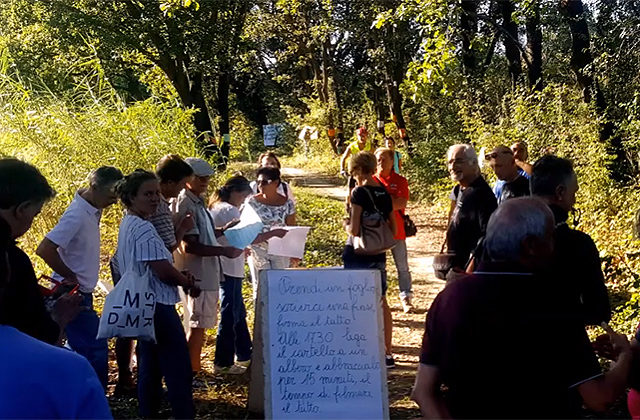 Il flash mob delle associazioni ambientaliste lungo il fiume Misa per salvare gli alberi Il flash mob delle associazioni ambientaliste lungo il fiume Misa per salvare gli alberi