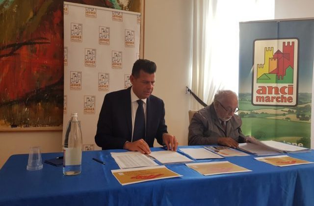 Il presidente di Anci Marche Maurizio Mangialardi e il direttore Marcello Bedeschi