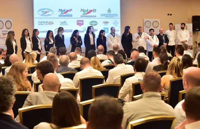Un momento del premio Nip International Award assegnato a Forlì alla Trevalli Cooperlat