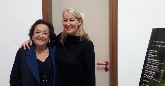 Da sinistra, Anna Quaglieri, responsabile Iom Vallesina e Maria Luisa Quaglieri co-responsabile dell'ente