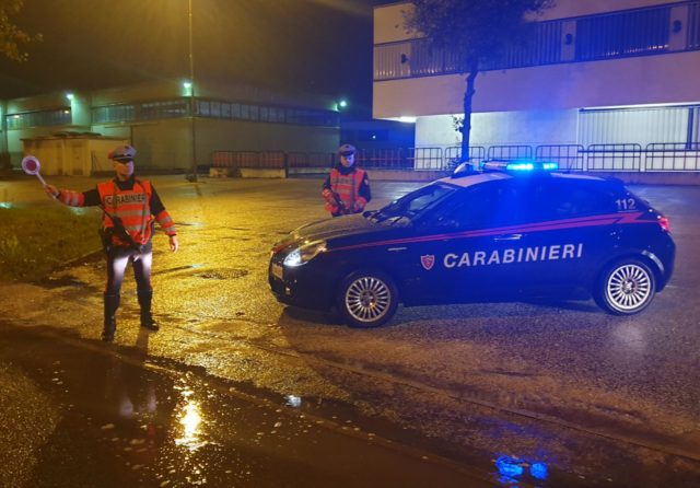 Controlli dei carabinieri di Jesi