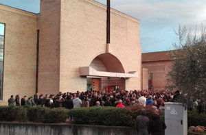 I funerali di Dennis Piangerelli