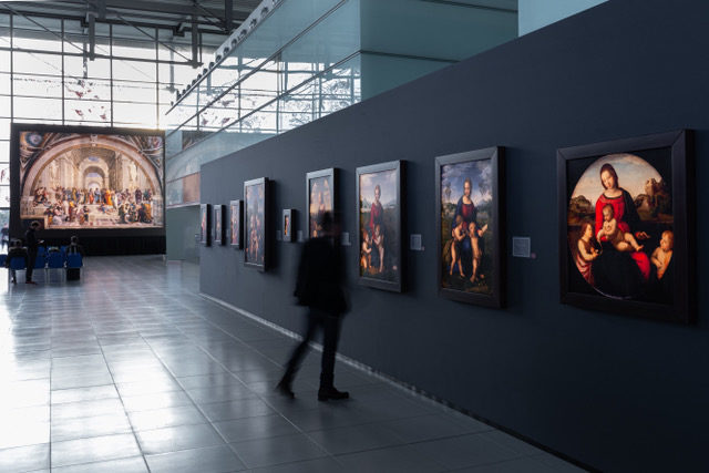 mostra copie Raffaello-aeroporto