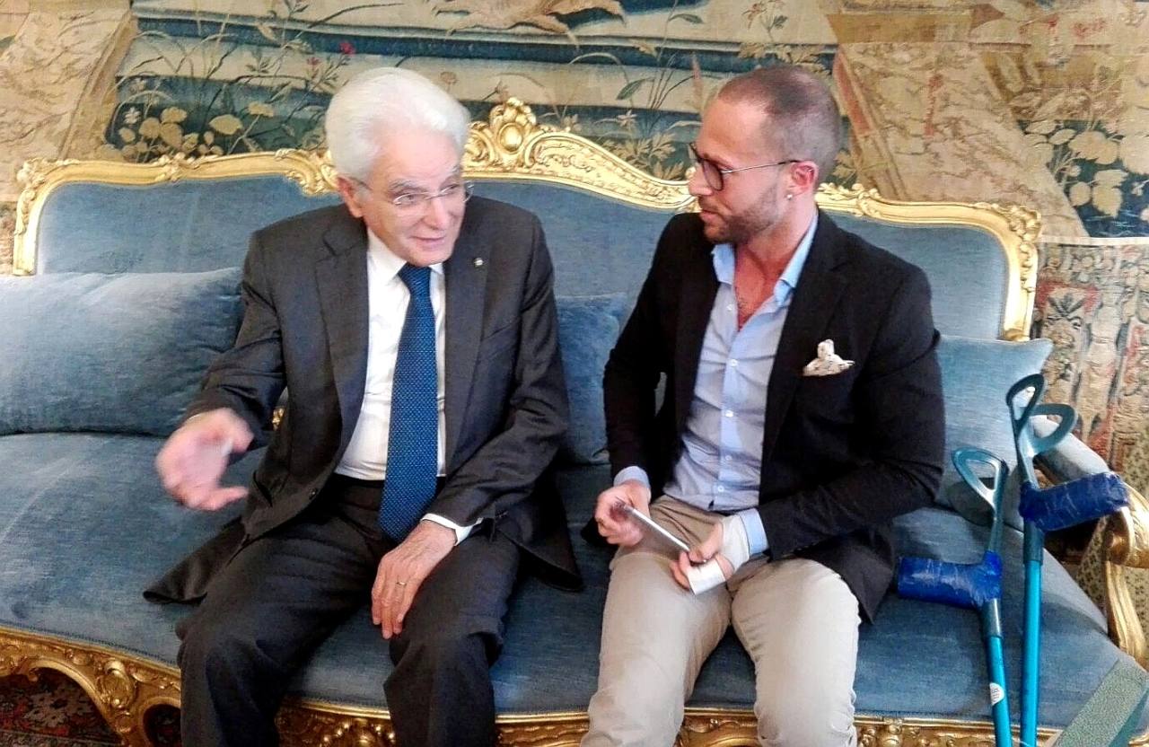 Ivan Cottini con il capo dello Stato Sergio Mattarella