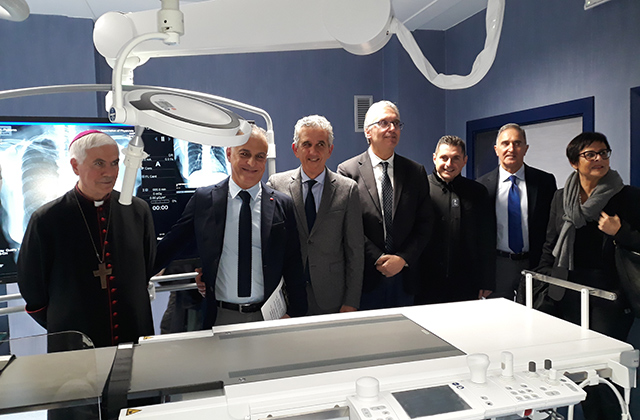 L'inaugurazione dell'angiografo ad Ascoli Piceno