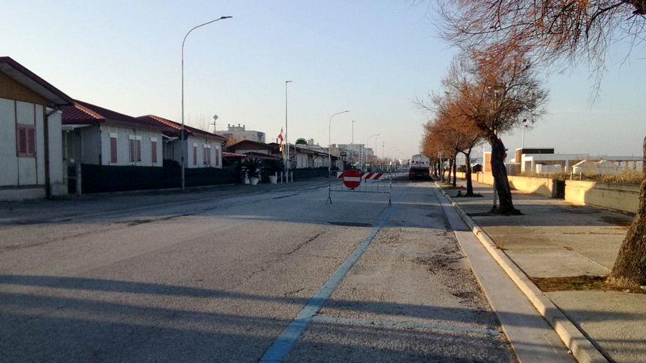 I lavori sul lungomare Da Vinci per la pista ciclabile causeranno la soppressione dei parcheggi lato mare