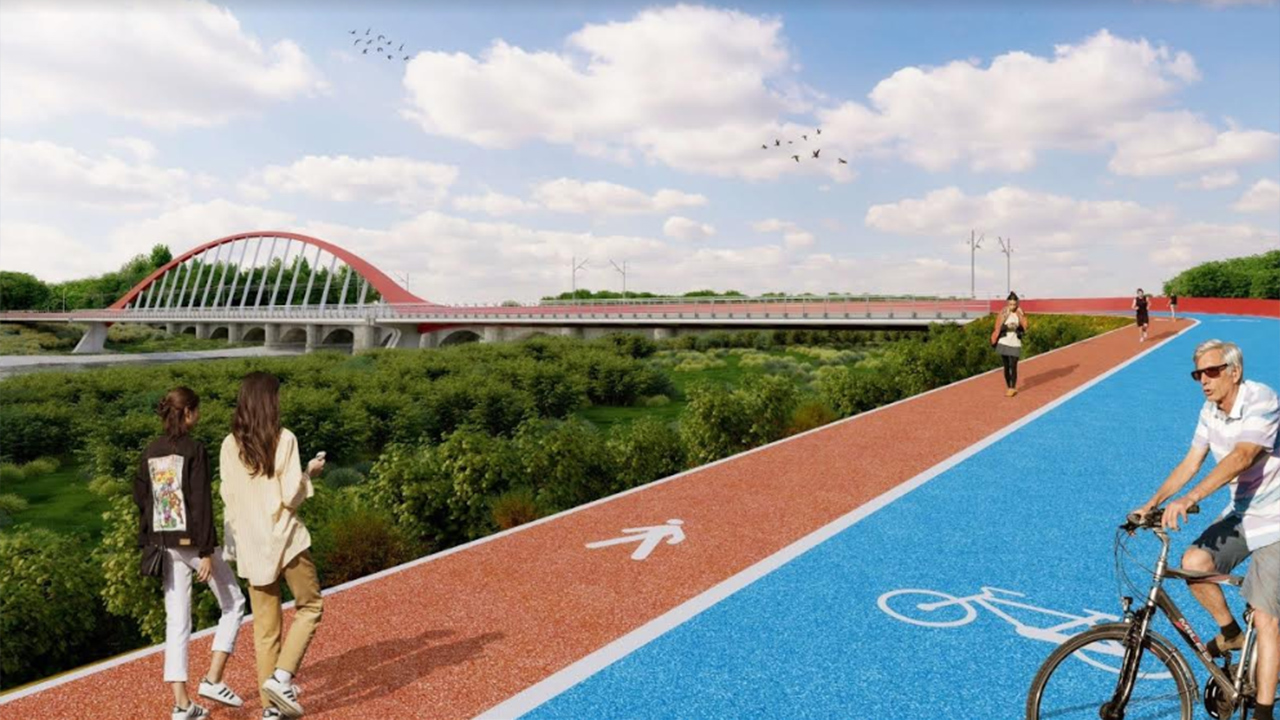 Il progetto del ponte ciclopedonale sul Cesano