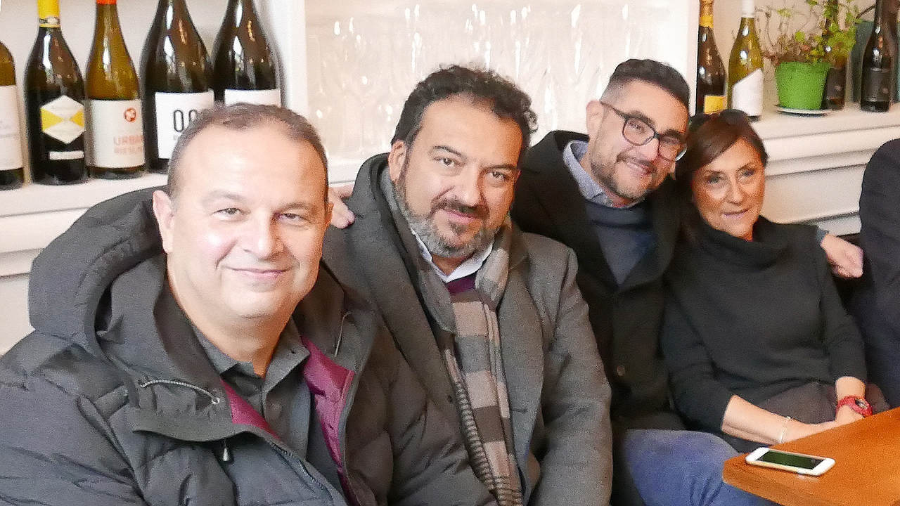 In foto da sinistra: Luca Lenci, Rino Tricarico, Maurizio Perini e Bruna Durazzi della lista “Noi #Senigalliattiva”