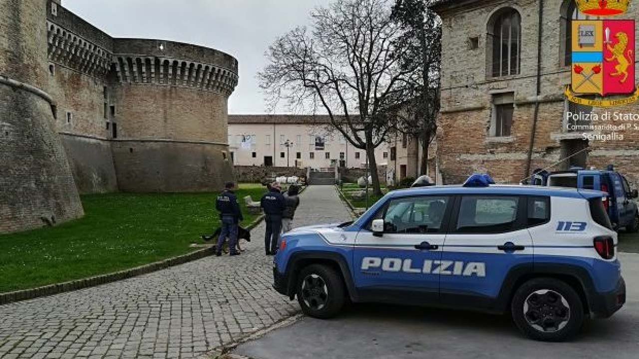 Senigalla, polizia alla Rocca Roveresca