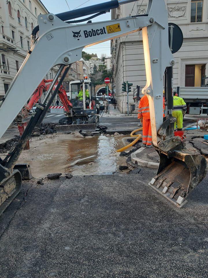 I lavori in via Giannelli