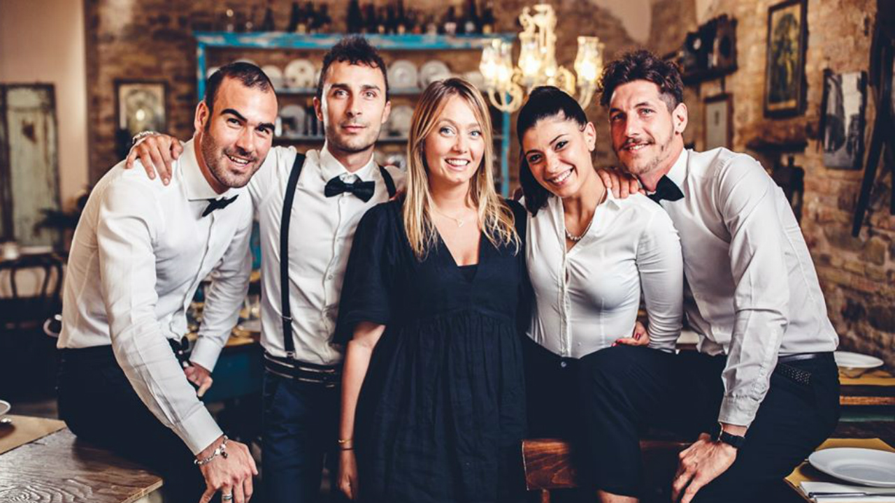 Lo staff di Osteria della Peppa