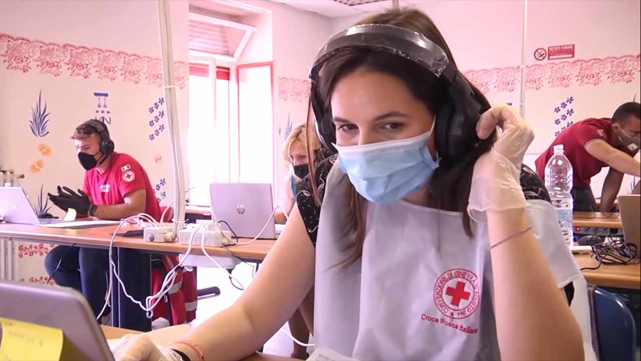 La Croce Rossa Italiana impegnata nell'organizzazione dei test sierologici sul coronavirus