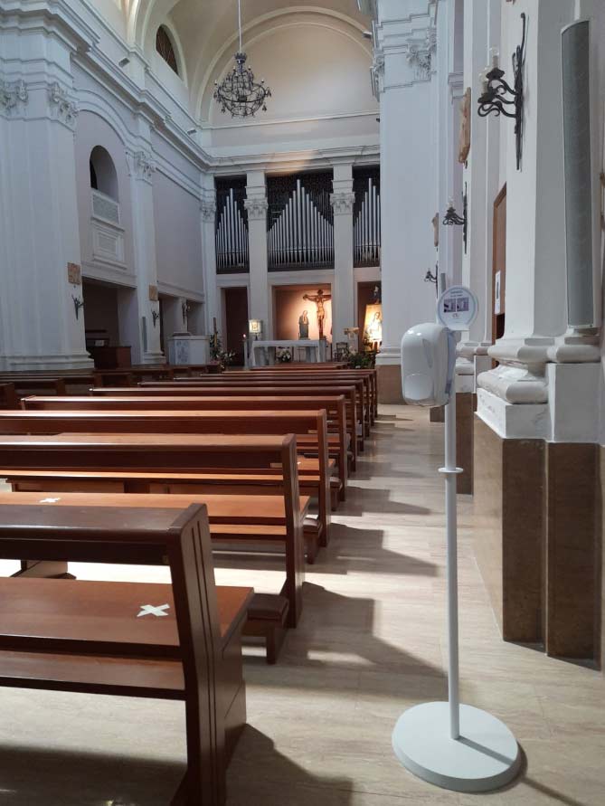 Sanificazione della chiesa San Francesco di Assisi di Jesi