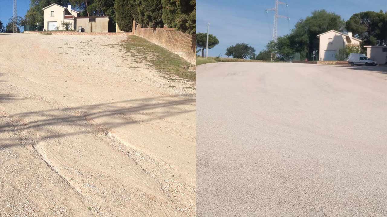 Sistemata l'area esterna del cimitero di Corinaldo