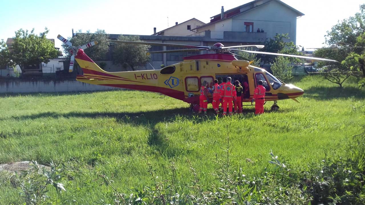 eliambulanza, Jesi, incidente