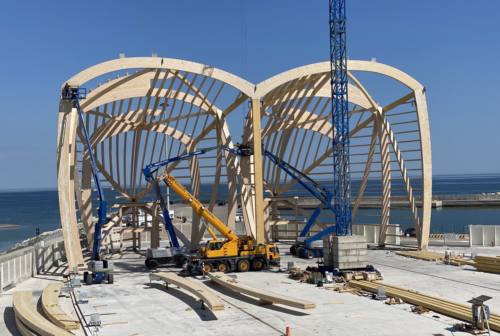 Pesaro, Cantiere Rossini: in costruzione i due capannoni per gli yacht più innovativi al mondo