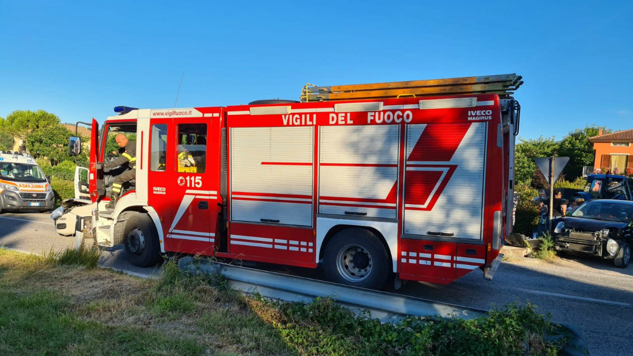 I vigili del Fuoco intervenuti a Pergola