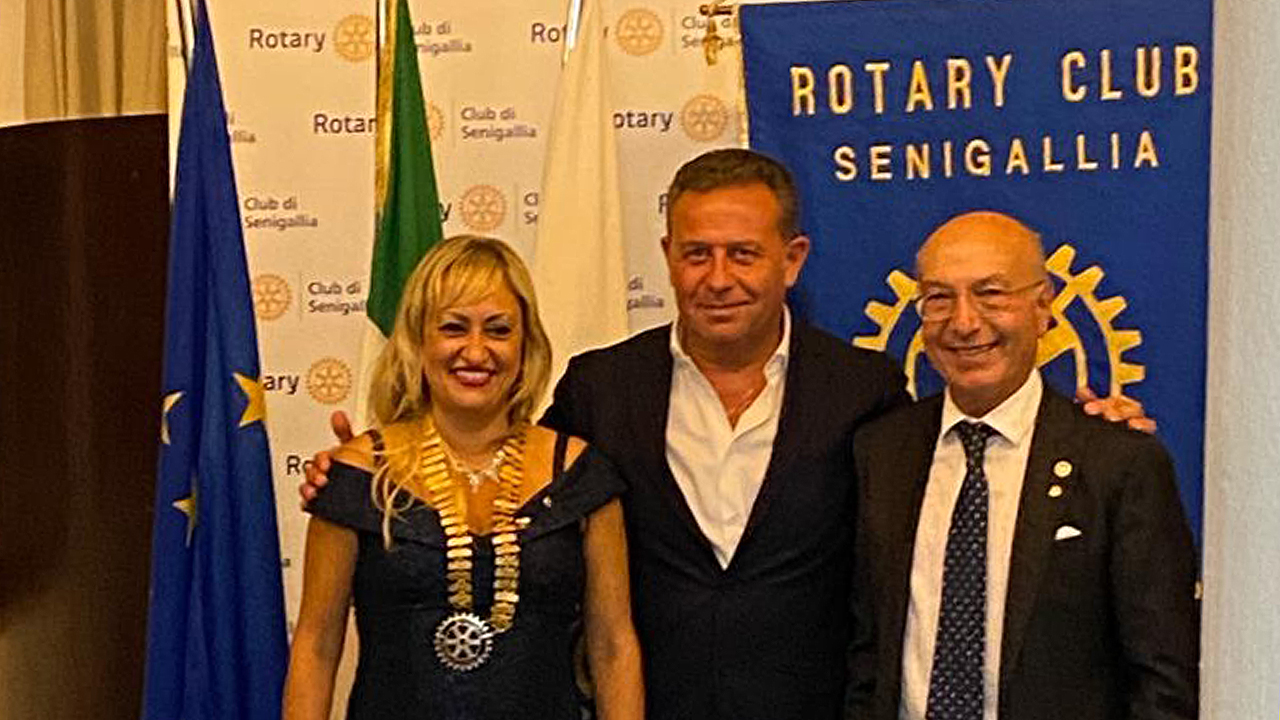 Rotary club Senigallia: Rossana Berardi subentra a Massimo Spadoni Santinelli. Il saluto del vicesindaco Maurizio Memè