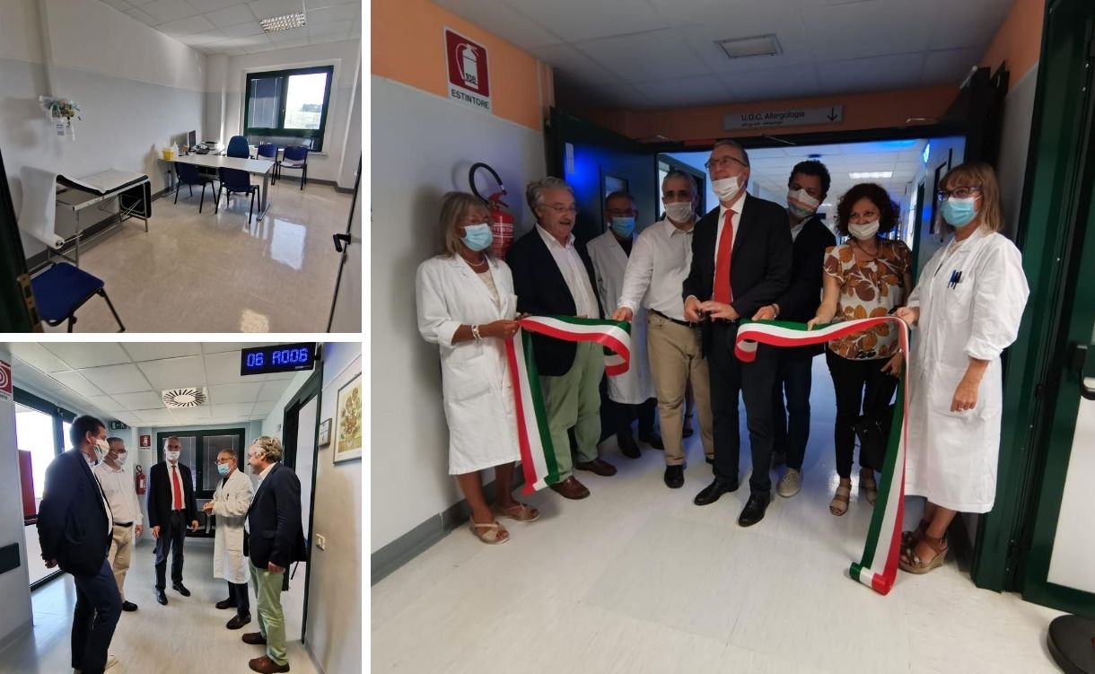 L'inaugurazione del nuovo reparto di Allergologia di Civitanova Marche