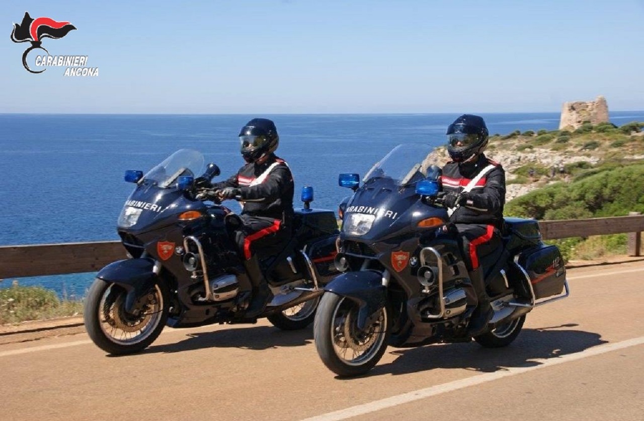 I carabinieri in moto