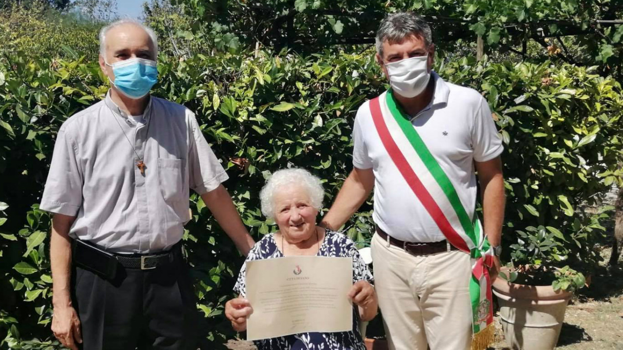 Marietta Uguccioni una dei centenari di Fano