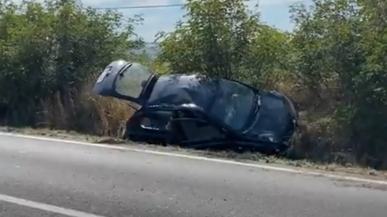 Auto finita nel fosso