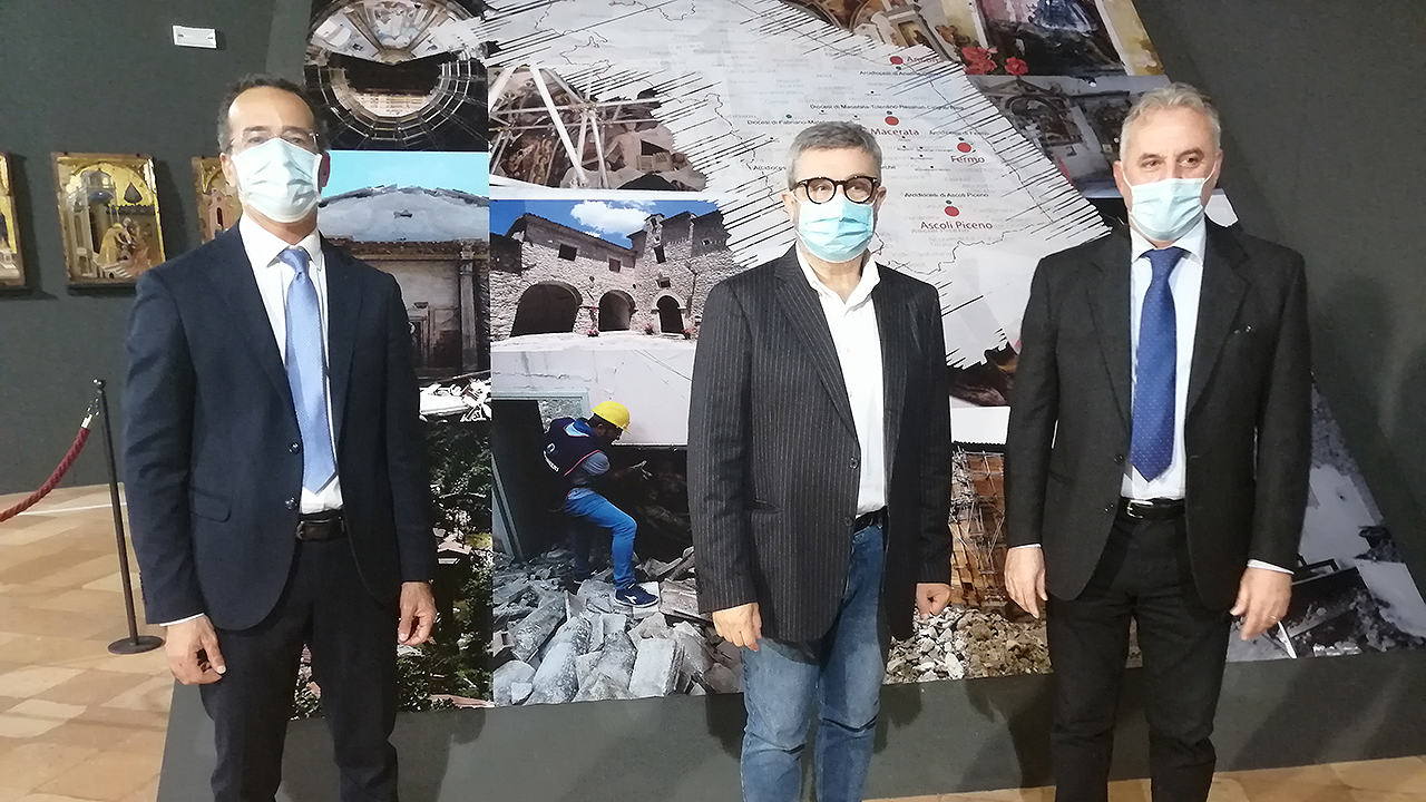 La presentazione a Senigallia della mostra delle opere d'arte danneggiate dal sisma del 2016 "Rinascimento Marchigiano"