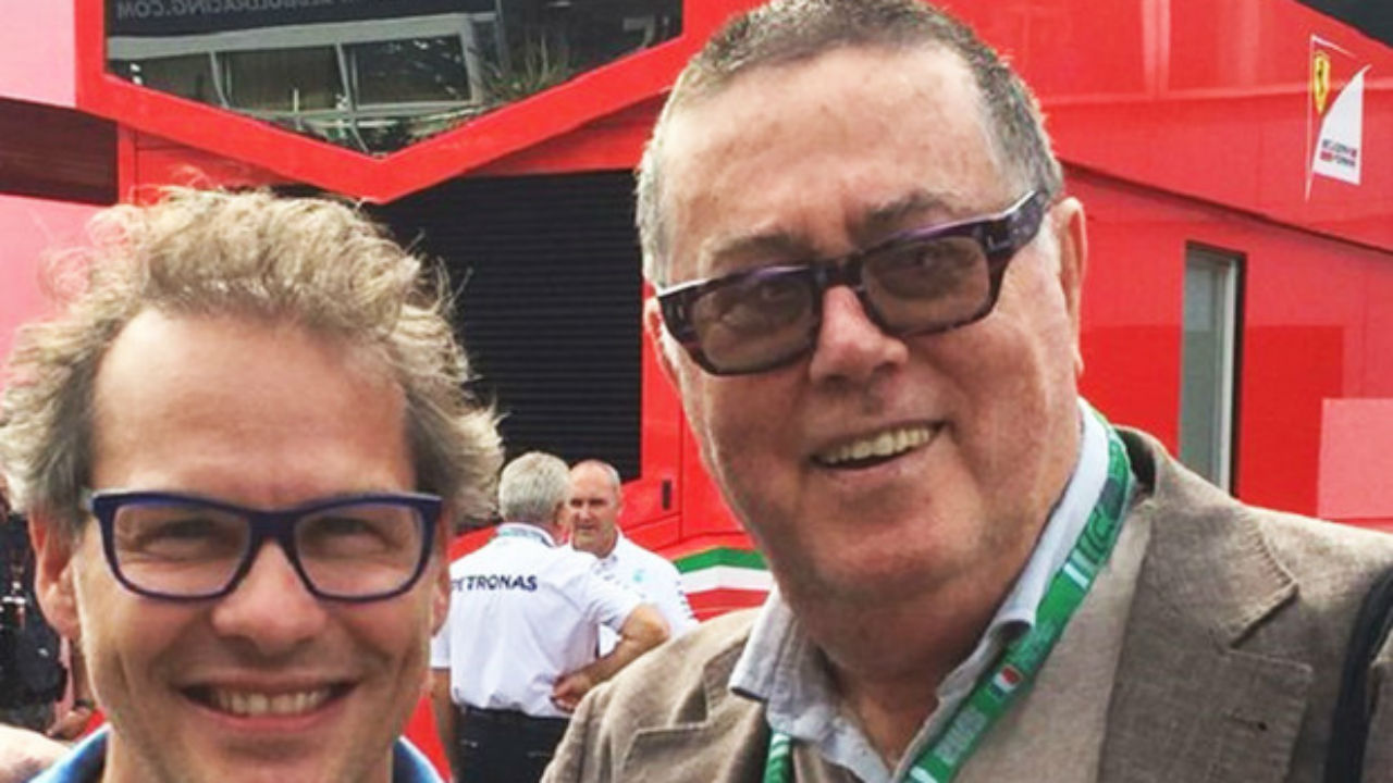 Nestore Morosini con Jacques Villeneuve