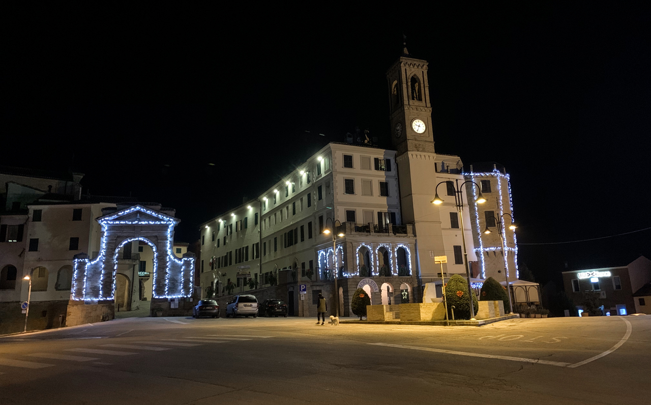 Morro d'Alba, luci di Natale