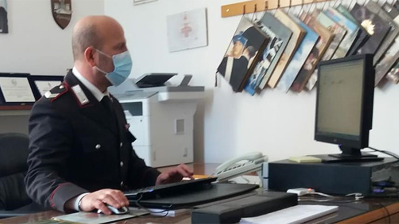 L'attività di accertamento da parte dei carabinieri di Ostra