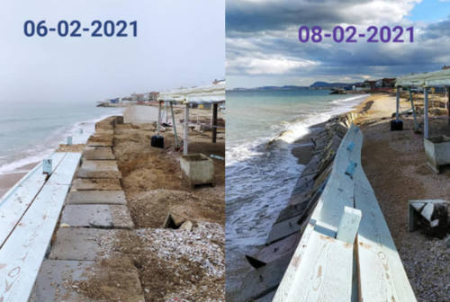 Montemarciano, le mareggiate tornano a far danni. Il sindaco scrive ad Acquaroli: «Accelerare il ripascimento»