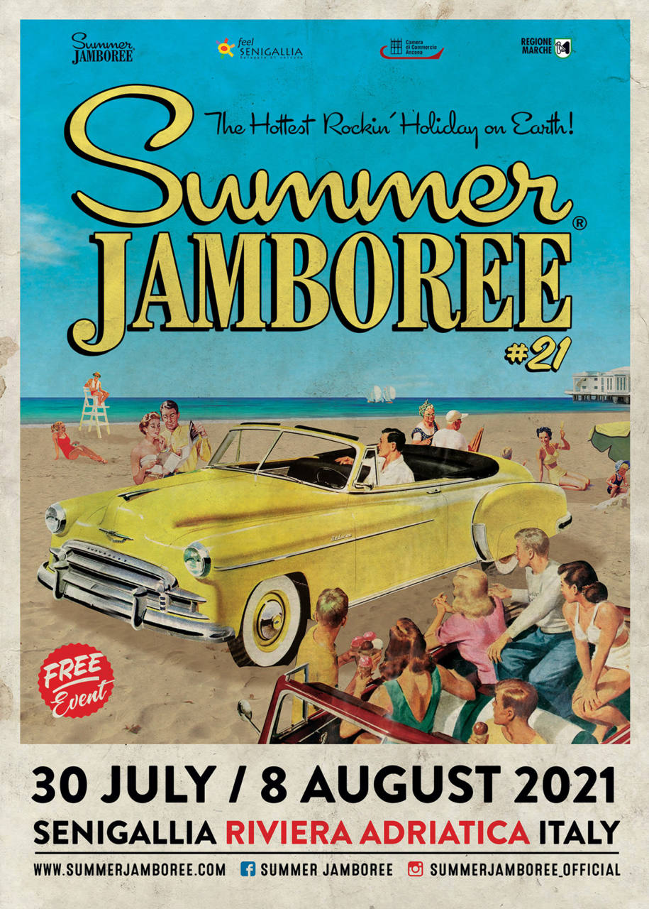 Il manifesto dell'edizione 2021 del Summer Jamboree a Senigallia
