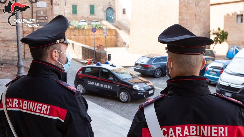 I carabinieri in servizio a Ostra