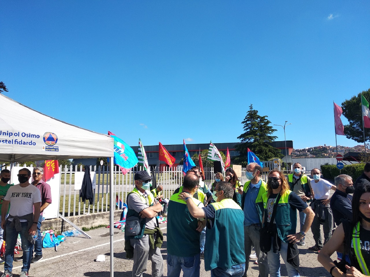 Manifestazione Fime, Castelfidardo, 28 maggio 2021