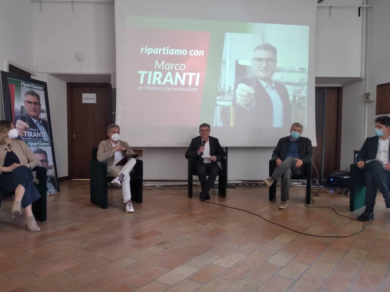 La conferenza stampa per Tiranti sindaco