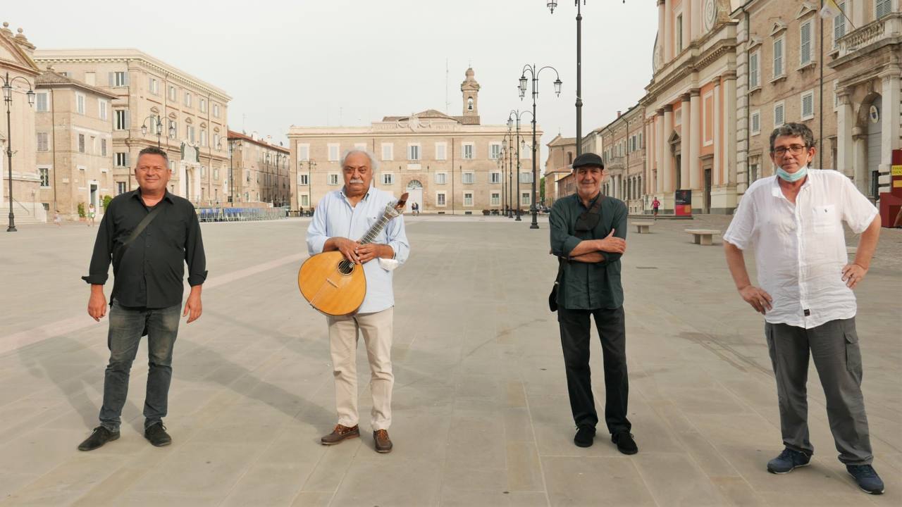 A Senigallia la prima edizione del festival internazionale del Fado: da sinistra Paolo Galassi, Marco Poeta, Adriano Taborro e Luciano Riccardi
