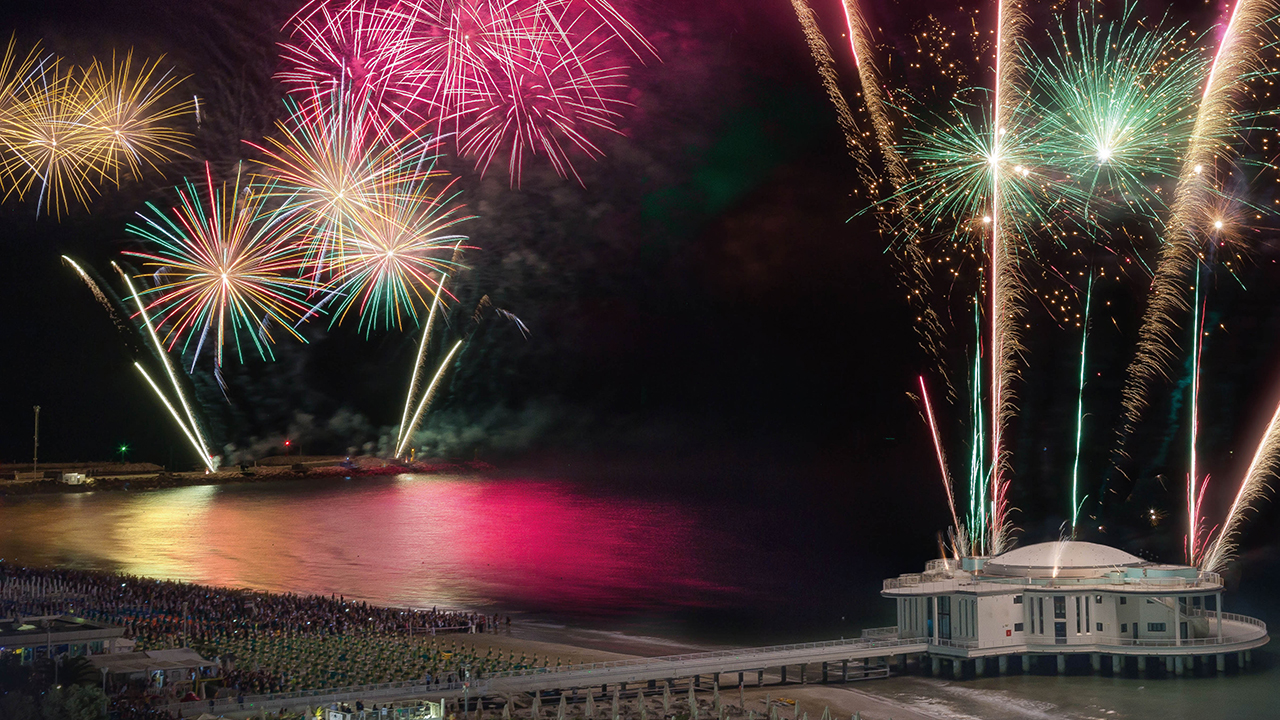 I fuochi d'artificio dell'estate 2018, foto da Comune di Senigallia