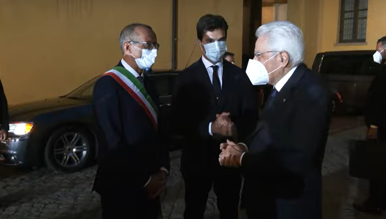 Mattarella con Acquaroli e Ricci