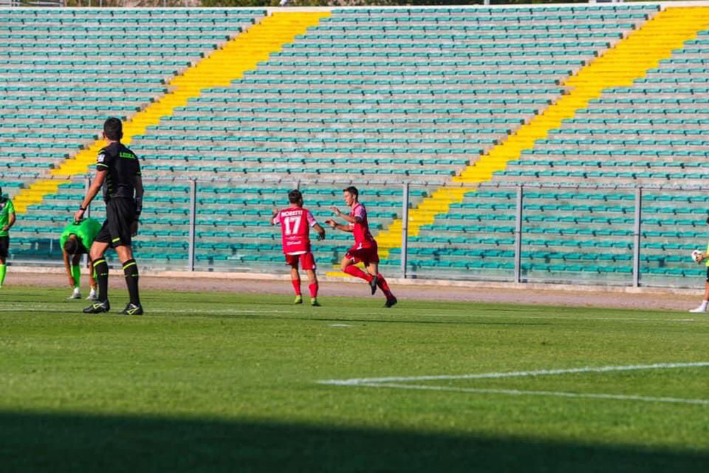 Ancona-Matelica, il gol di Rolfini