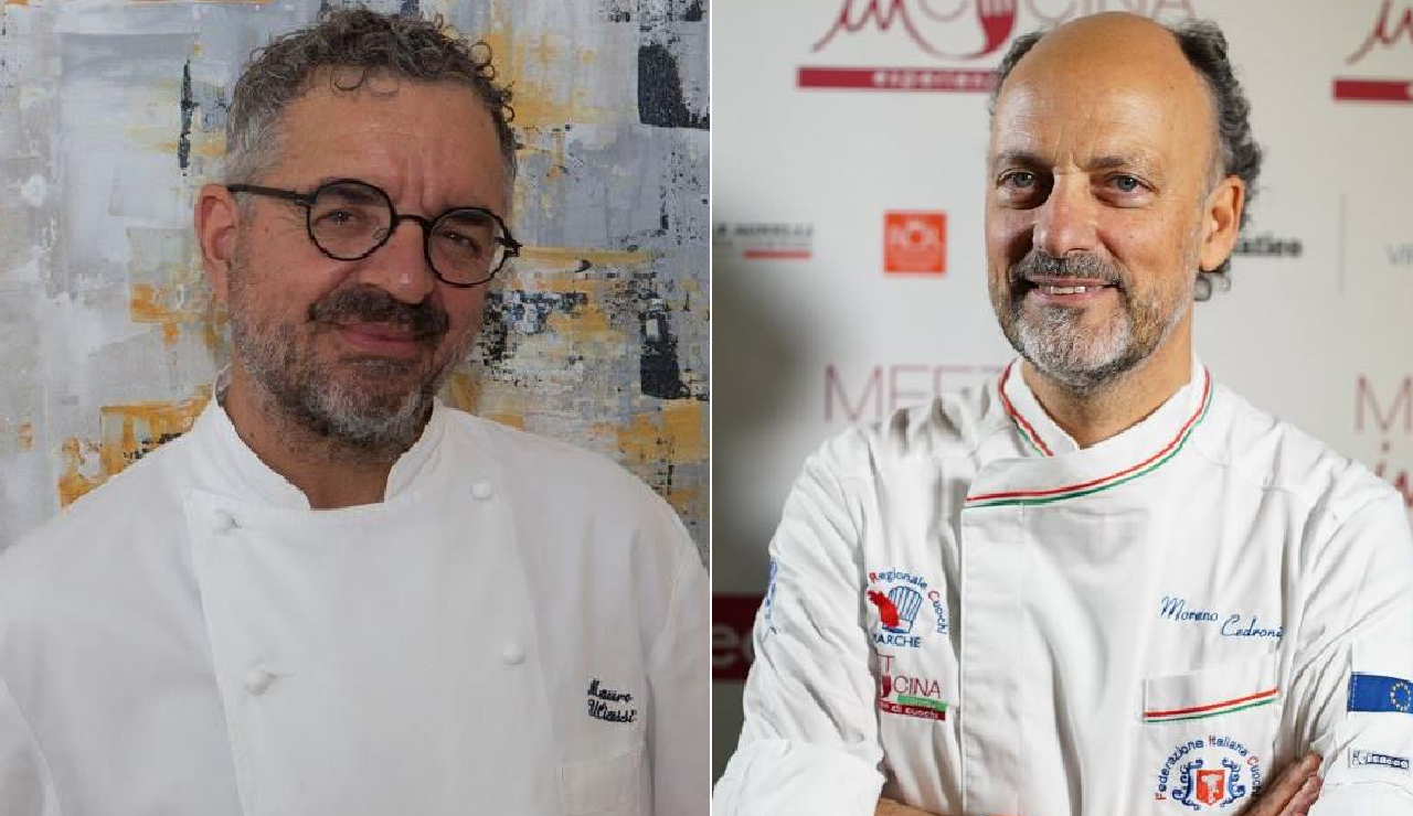 Gli chef Mauro Uliassi e Moreno Cedroni