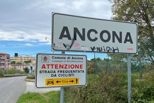 Ancona, cartelli salva ciclisti posizionati nel territorio comunale