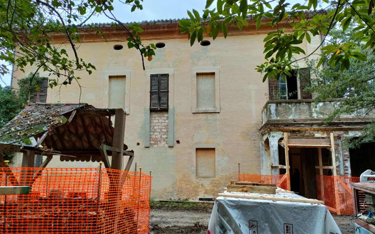 Iniziati i lavori di messa in sicurezza di Villa Cesarini Duranti a Corinaldo