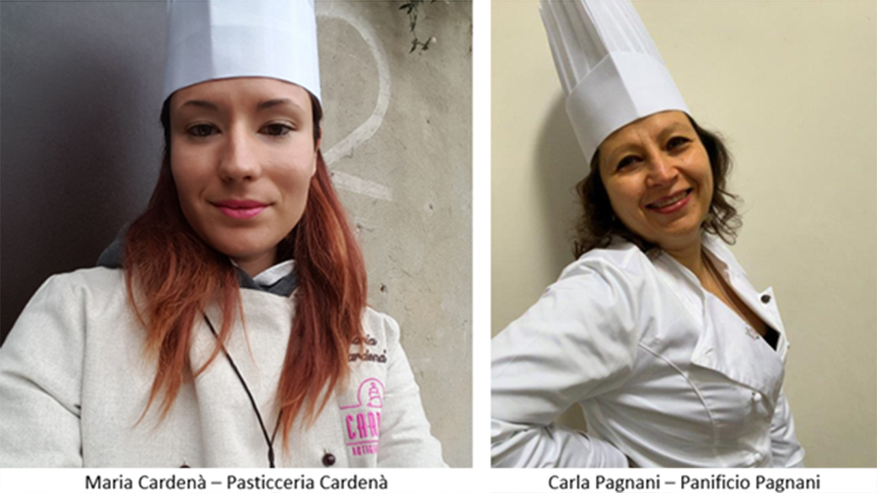 Maria Cardenà di Fermo e Carla Pagnani di Arcevia alla gara di Torino "Una mole di panettoni"