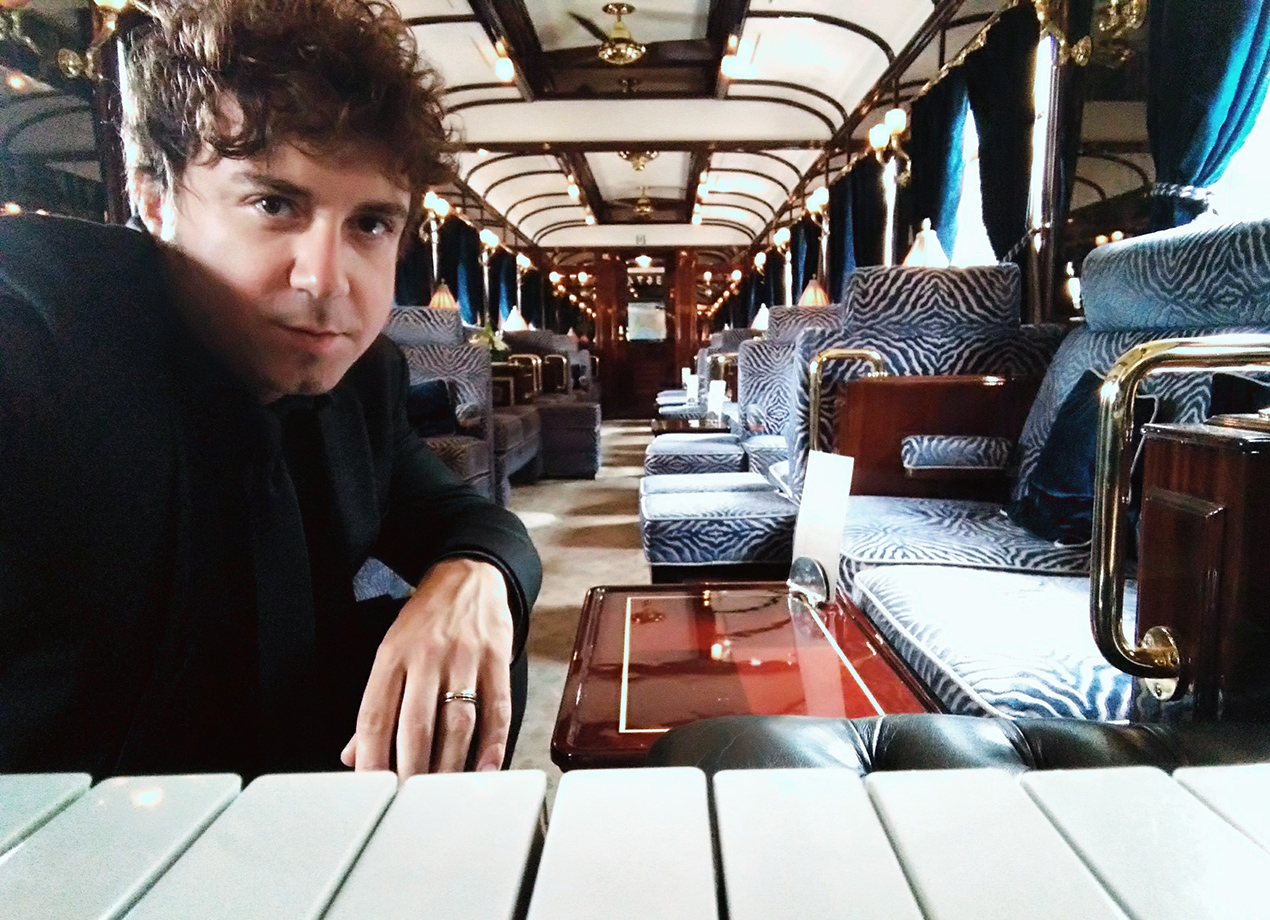 Luca Cerigioni sull'Orient Express